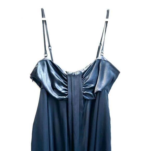InWear Deep Blue Silk Short Dress W10 - Picture 3 of 12